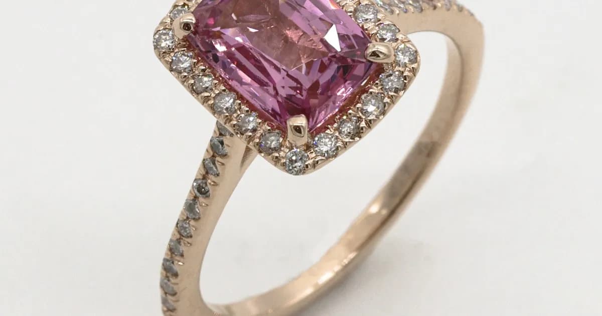 Various ring styles including solitaire halo and vintage